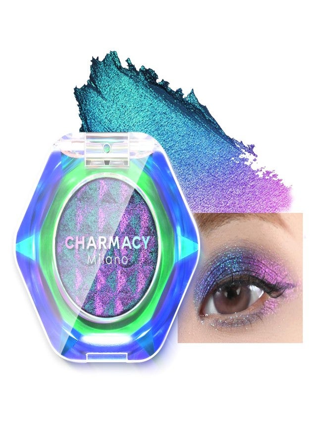 CHARMACY Multichrome Glitter Eyeshadow, Intense Pigmentation Chameleon Sparkling Eyeshadow, Bright Highlighter Duochrome Eye Make Up, Multi-Reflective Finishes Glitter Metallic Eye Makeup #05 - Image 1